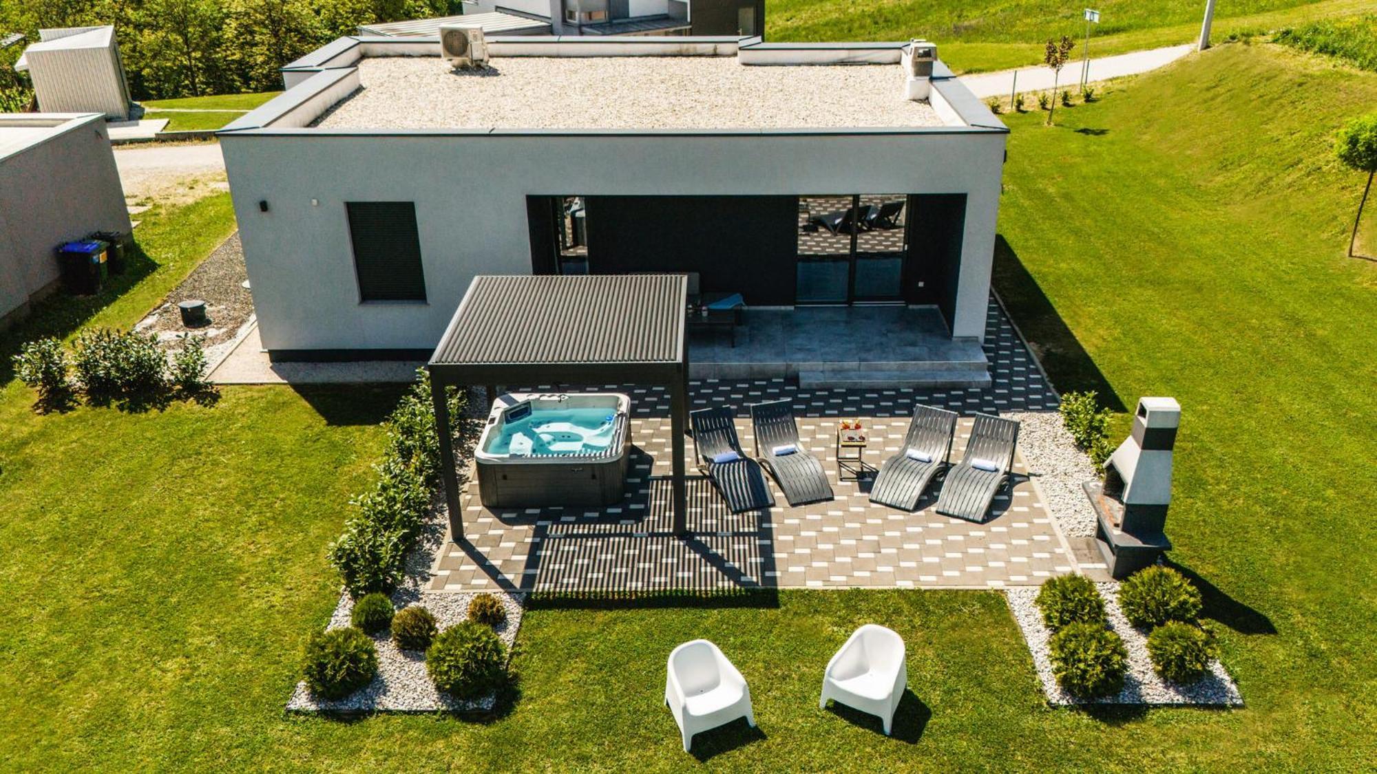 K Relax Place, Varazdinske Toplice, Modern Home With Sauna, Jacuzzi, Wifi Exterior foto